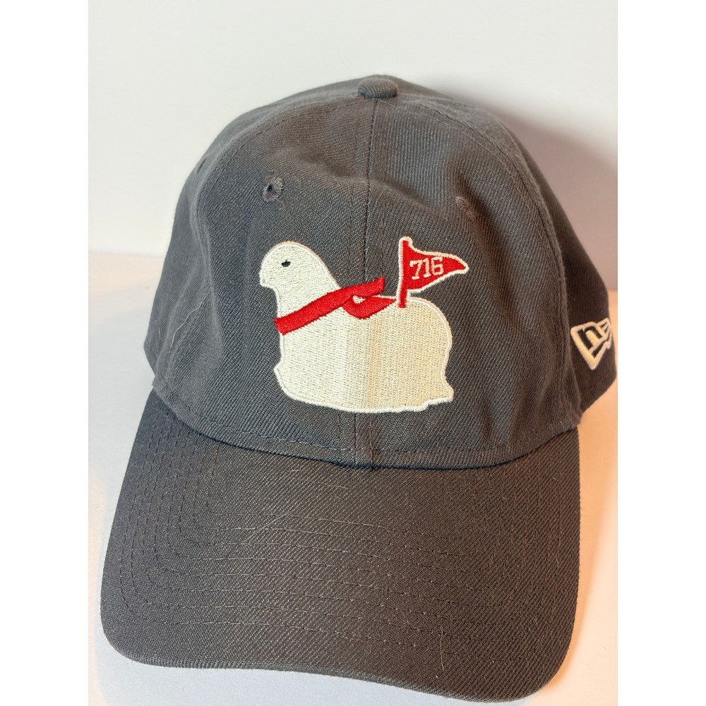 New Era 9TWENTY Hat OSFM Gray Buffalo 716 Butter Lamb Strapback Dad Cap Gorpcore